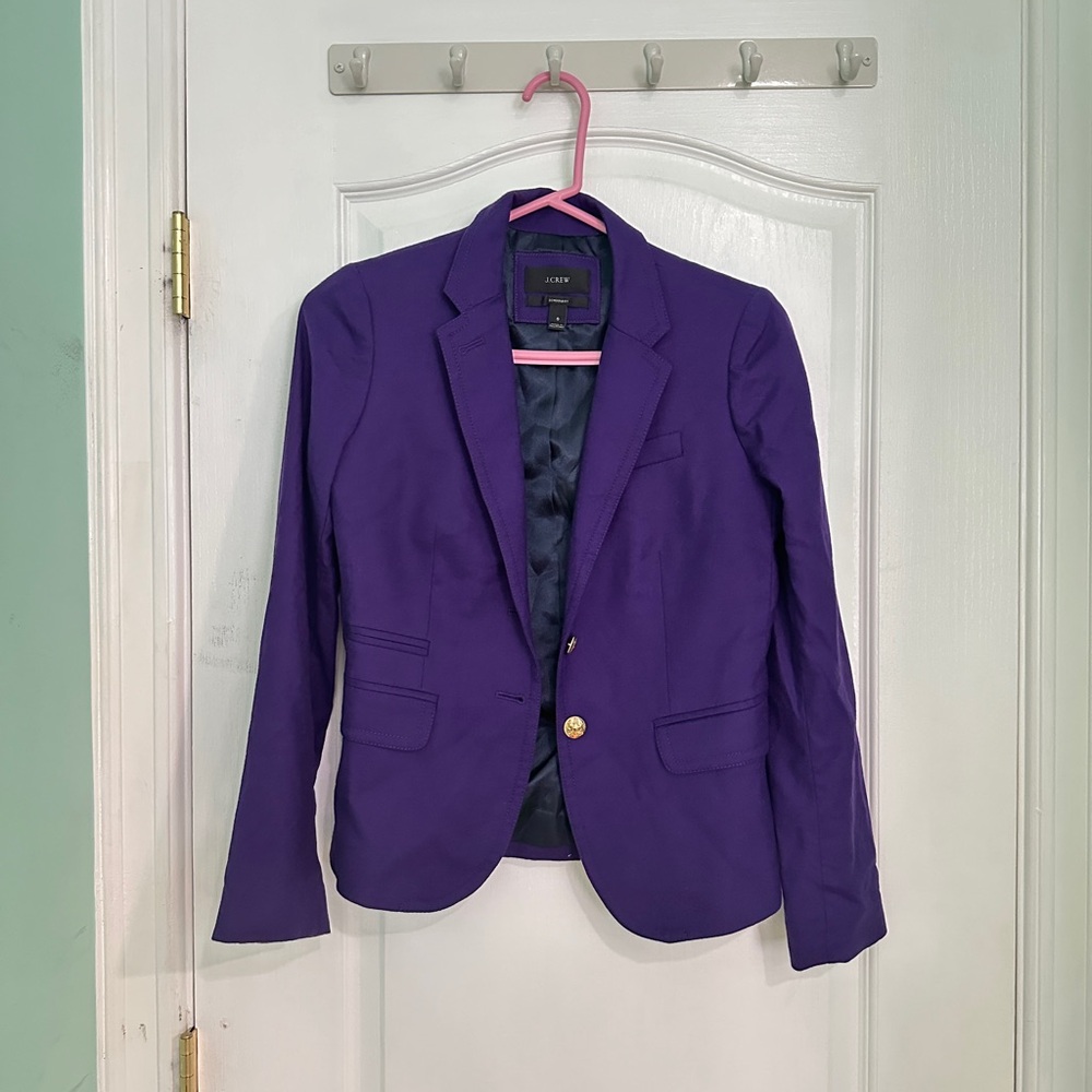 J crew purple blazer